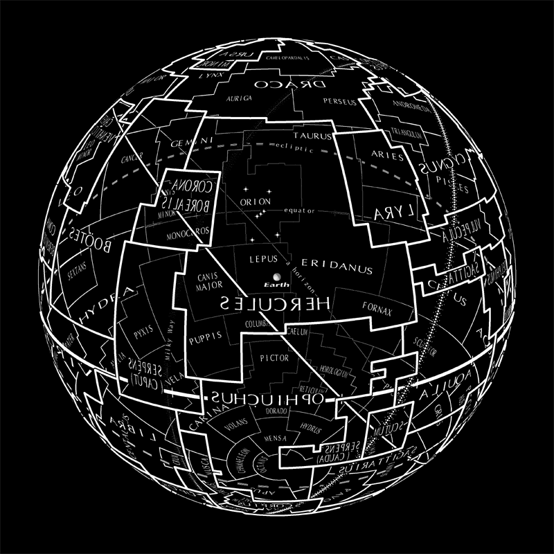 The constellation boundaries were officially fixed in 1930.