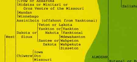 American Indian map excerpt