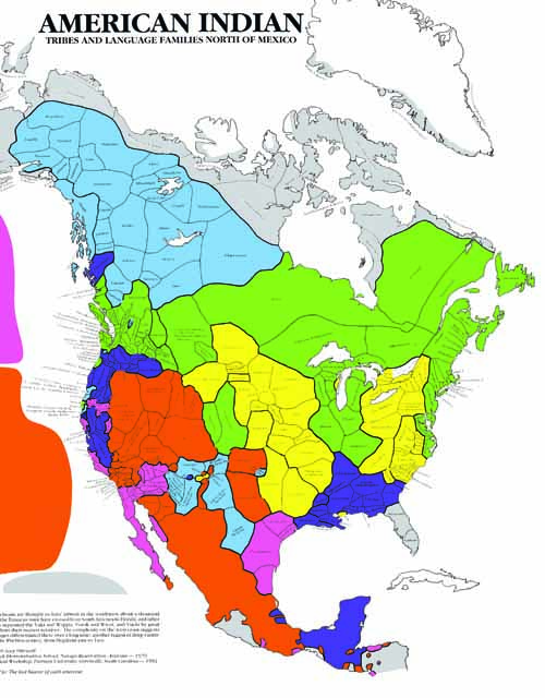 American Indian Map, and Navajo Map